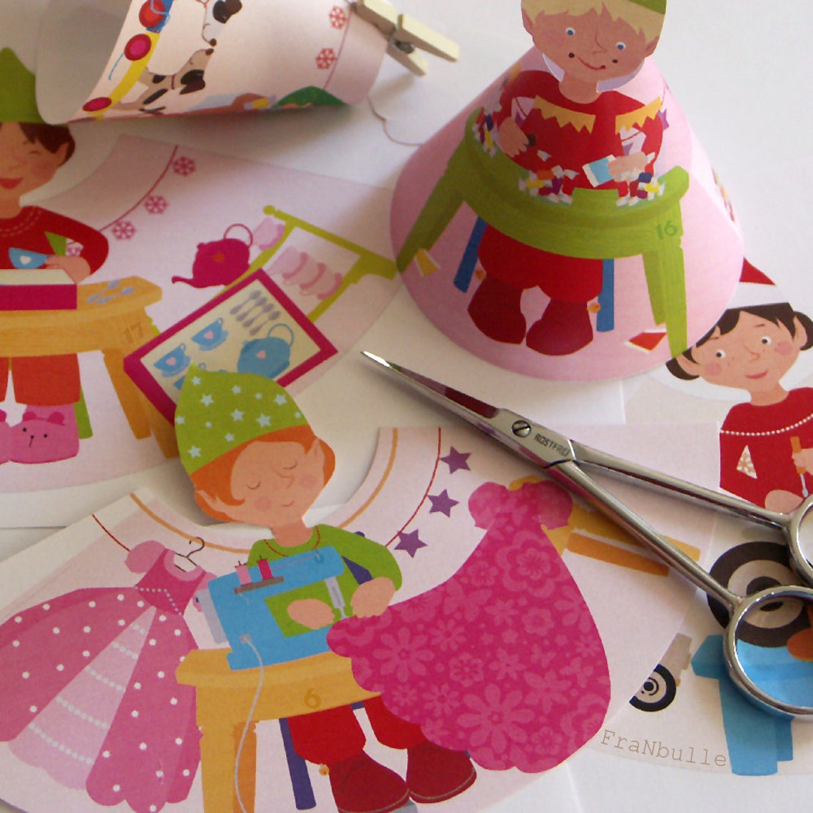 Advent calendar Christmas elves calendar Christmas elf Etsy