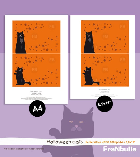 Carton Invitation Halloween Carte Halloween Invitation Etsy