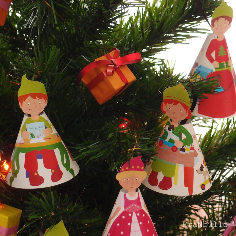 Advent calendar Christmas elves calendar Christmas elf Etsy