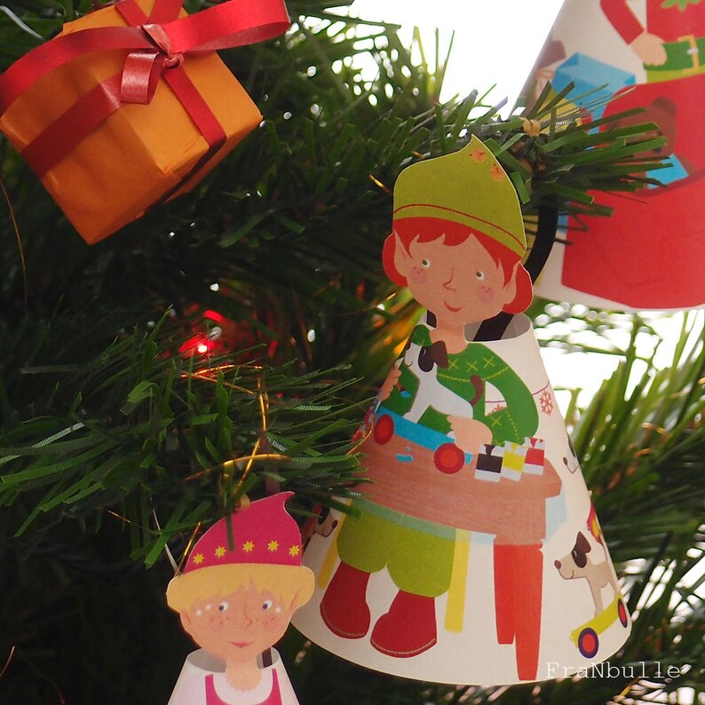 Advent calendar Christmas elves calendar Christmas elf Etsy