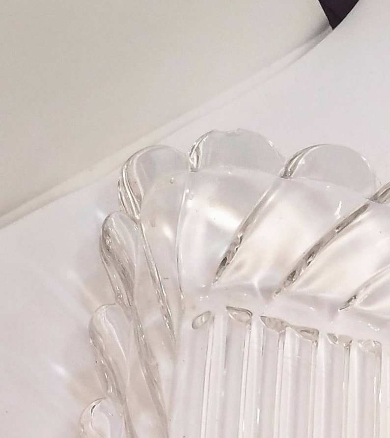 Glass Candy Dish Lot of 4 Antique 1930s Cut Glass Depression Glass Nut and Candy Bowls Serving Pieces