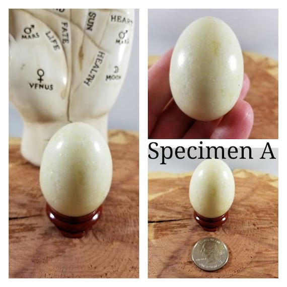 Your Choice Green Serpentine Egg W Stand Witch Mystic Etsy