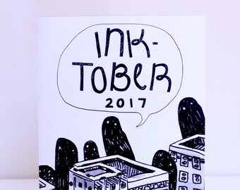 Ink Drawing 2017 Zine