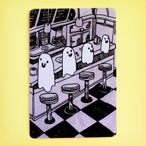 Diner Ghosts Postcard / Mini Print
