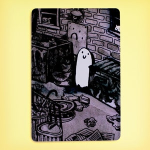 Trash Ghost Postcard / Mini Print