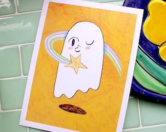 Wink Ghost Print