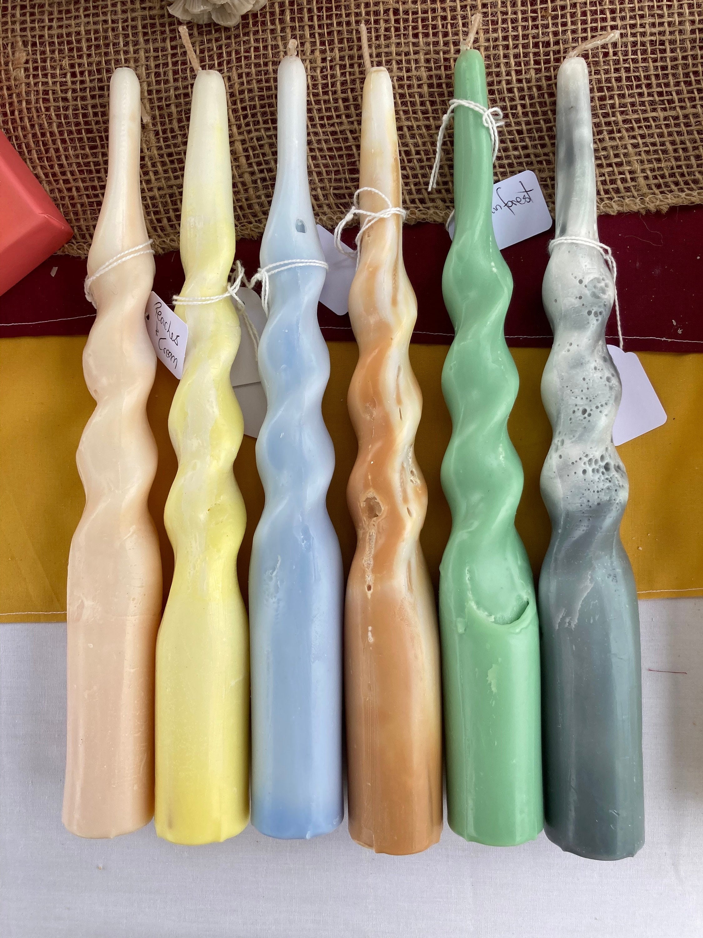 Medium Glow Twists - Coastal Range Unique Scented Designer Home Decor, Custom Hand Made. Eco Friendl