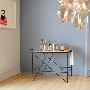 The Coleman Bar Cart by Award-Winning Designer/Maker Greta de Parry. Contemporary Design, Industrial Chic. FREE SHIPPING. image 2