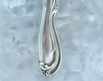 Silverware Bud Vase, Flower Holder, Fridge Magnet, 'Celebration' 1959 Flowers, Vintage Knife Handle, Silver Plated, Elegant, Wedding Decor