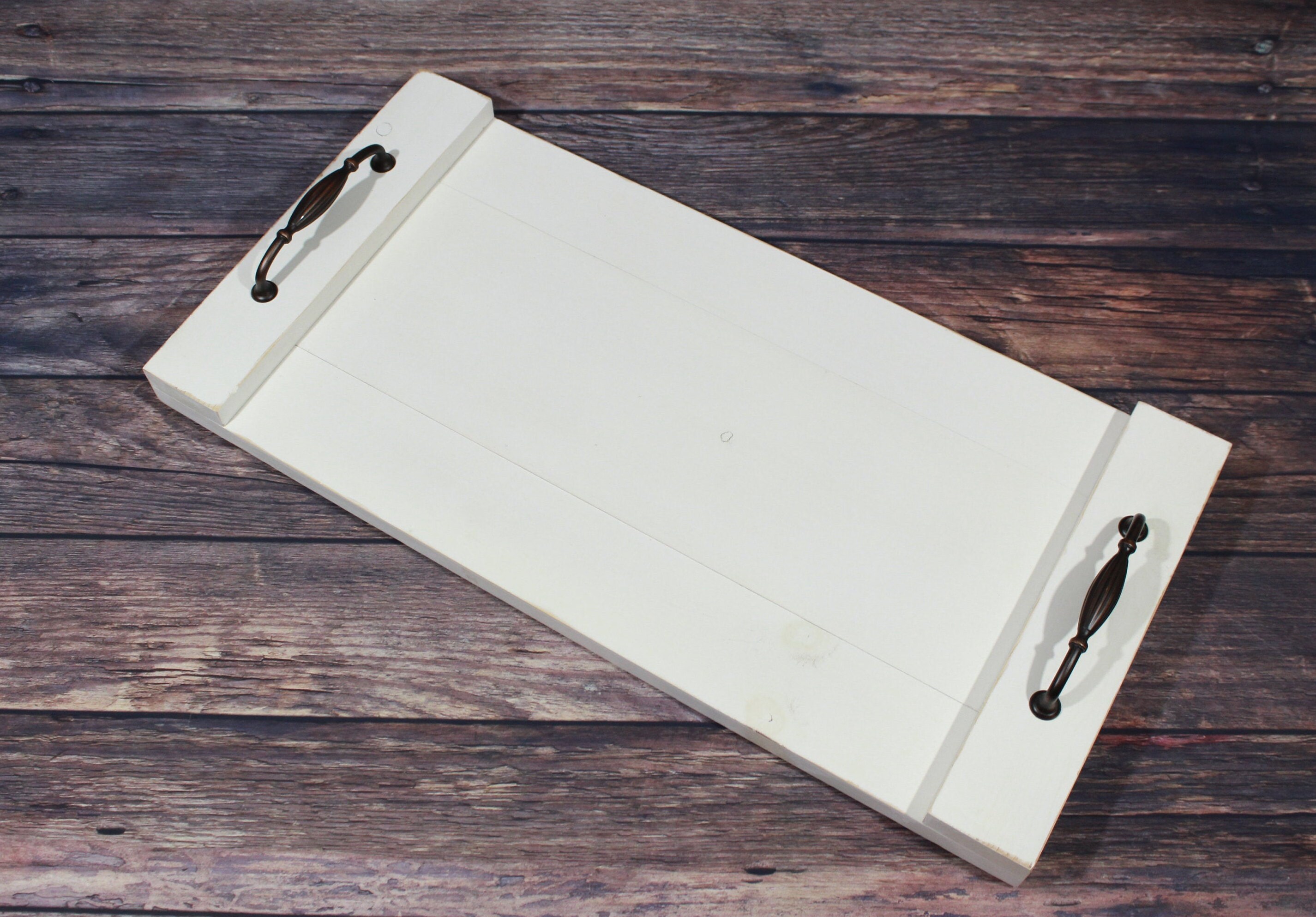 Rustic Wood Tray, Decorative Trays for Ottomans, Decorative Tray