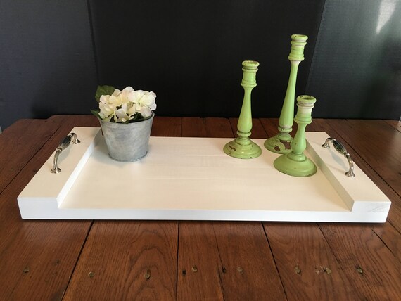Decorative Tray Decorative Wood Tray Decorative Serving Etsy