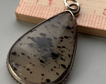 Vintage Montana Agate Sterling Pendant