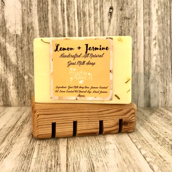 Limone - Gelsomino Tutti Naturale Latte Di Capra Sapone , Olio Essenziale Sapone , Limone Gelsomino , Sapone Rinfrescante , Sapone latte di capra fatto a mano , Sapone Naturale