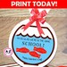 Valentine's Day Printable INSTANT DOWNLOAD DIY Fish Fish Bowl Happy ...