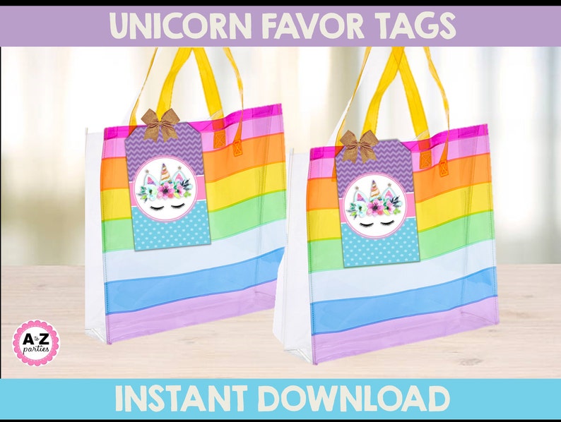 Download Centerpiece Cupcake Topper Unicorn Glitter Party UNICORN PARTY Package Signs Unicorn Party birthday- Unicorn Banner