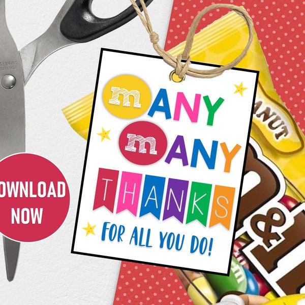 M &amp; M Teacher Appreciation - Etsy