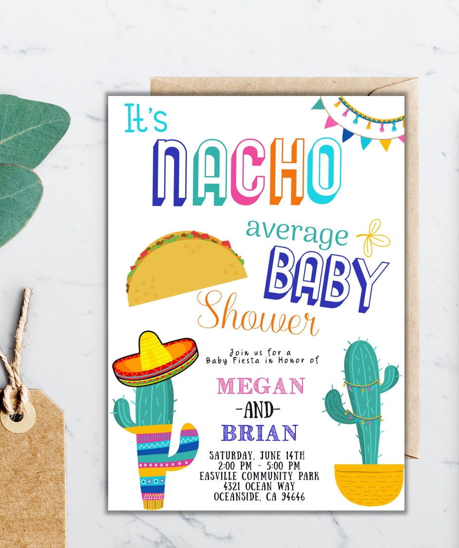 Nacho Average Baby Shower Taco Bout a Baby Taco Party Baby