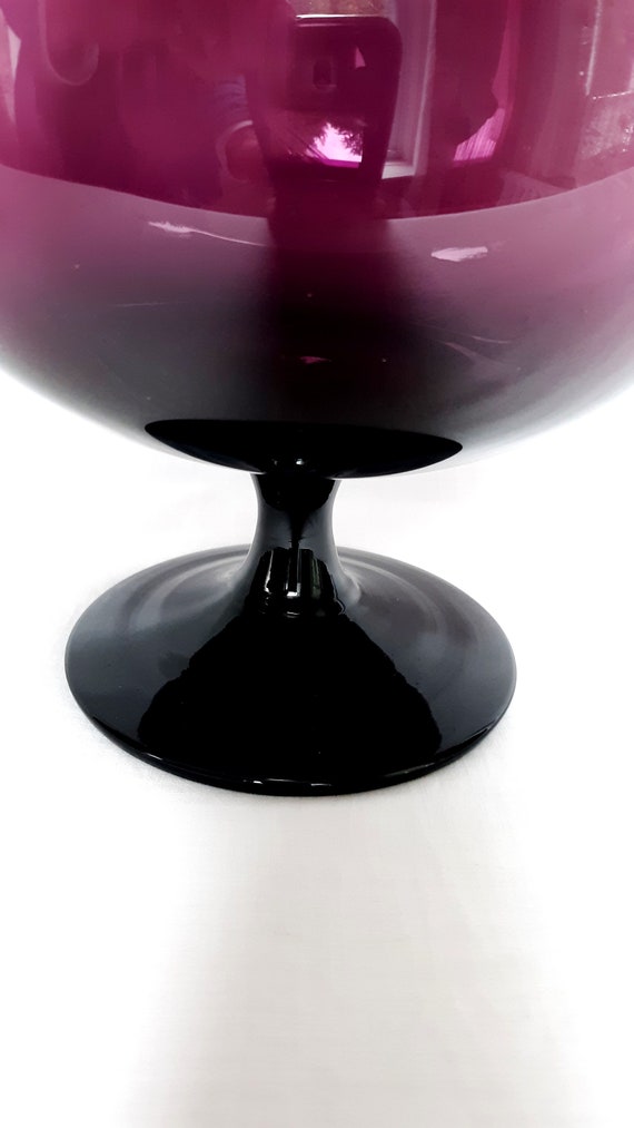 Rare Giant Purple Wine Glass Centerpiece Table Decor Brandy Etsy