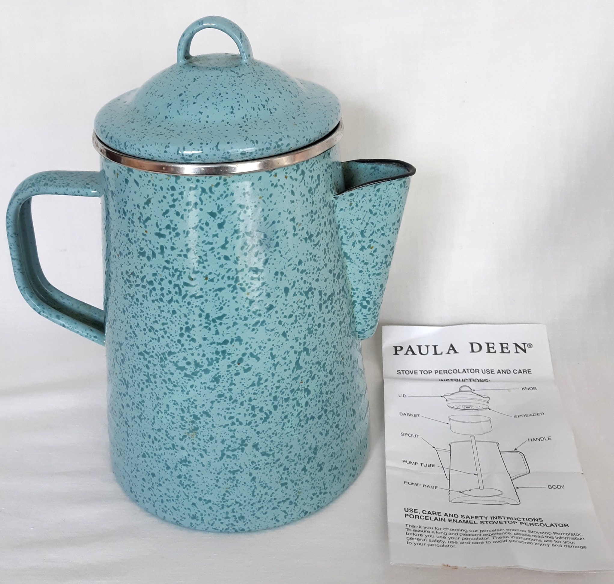 Vintage Paula Deen Porcelain Enamel 
