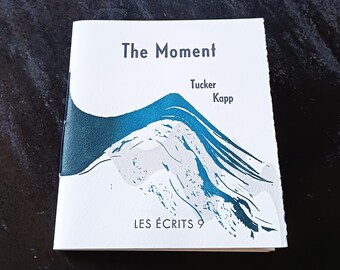 L'Instant / The Moment — livre de poésie, impression entièrement typographique, couverture séigraphiée
