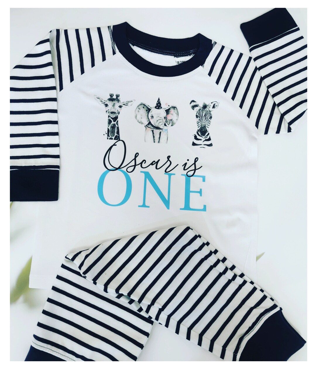 Boys 1st 2nd and 3rd Birthday Pjs, First Birthday Pyjamas, Boys