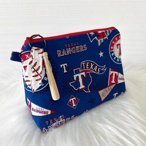 Texas Rangers Kosmetiktasche -Baseball Rangers Zubehör Beutel - Texas Make-up Tasche - Boxy Bag - Texas Rangers Make-up-Tasche - Rangers Geschenke