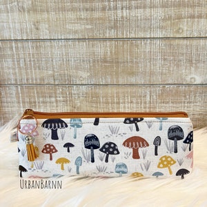 Mushroom Pencil Case, School Pencil Case, Makeup Pouch, Mushroom Zipper Pouch