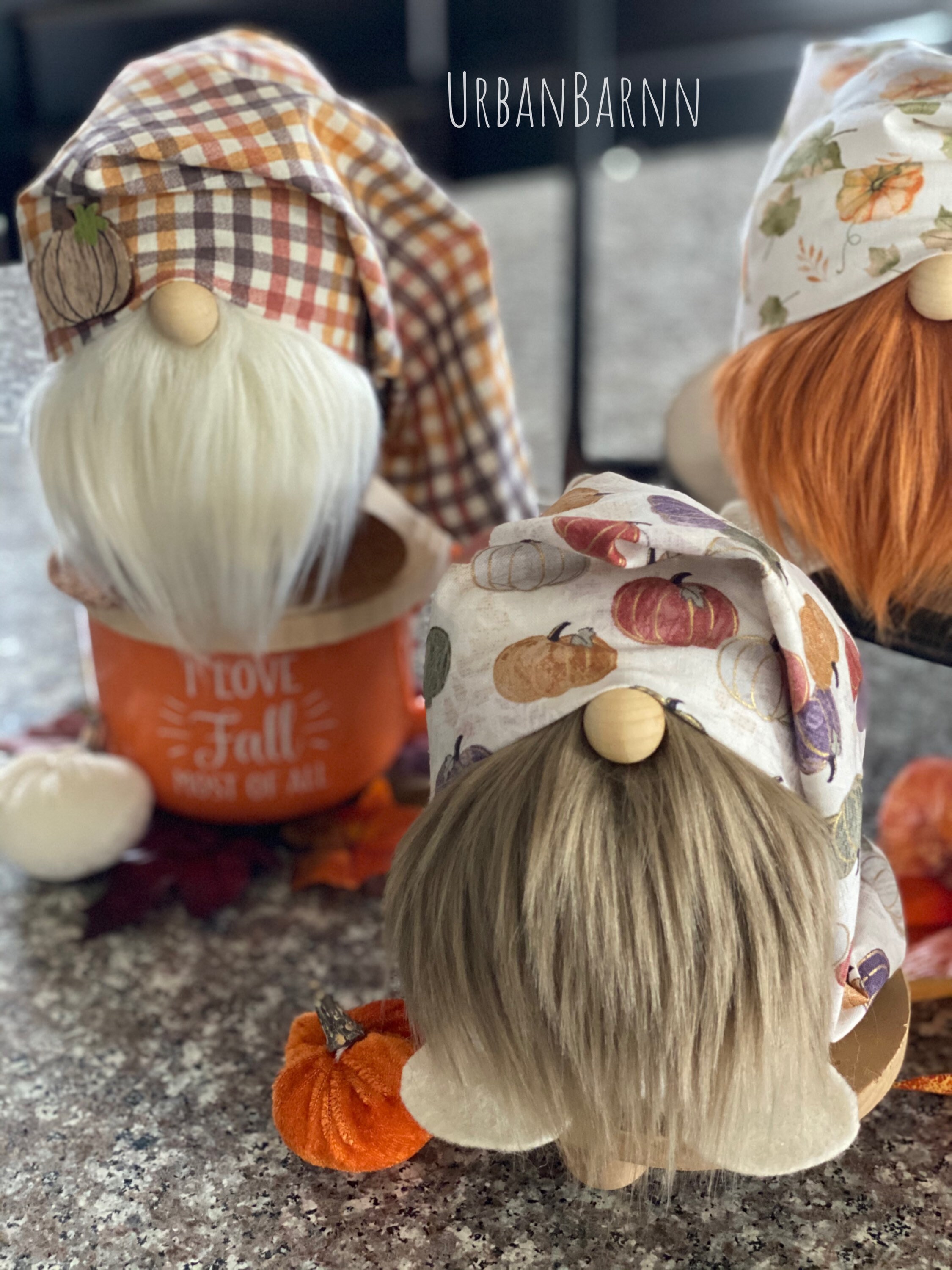 Fall Gnome Harvest Gnome Farmhouse Gnome Halloween Plaid Etsy
