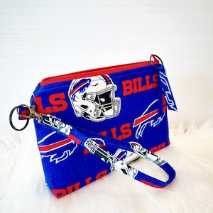 Buffalo Bills Armband Beutel - Boxy Beutel - Buffalo Bills Kosmetiktasche - Buffalo Bills Makeup Tasche - Buffalo Bills Geschenke - Kreditkartenbeutel