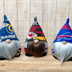 New York Jets, Ravens, Texans, Patriots Gnome, 49ers Gnomes, NFL Football Gnome,  Kansas City Gnomes, Raiders Gnome, NFL Gnomes