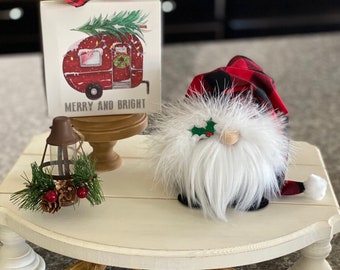 Santa Gnome, Reindeer Gnome, Rudolph Gnome, Grinch Gnome, Elf Gnome, Christmas Gnomes, Tiered Tray Gnomes