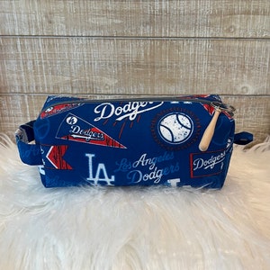 Los Angeles Dodgers Boxy Bag - Cosmetic Pouch - Dodgers Accessory Pouch - Dodgers Makeup Bag - Dodgers Makeup Bag - LA Dodgers Gifts