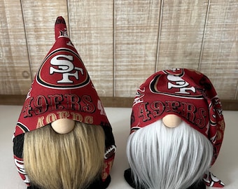 49ers Football Gnomes, Football gifts Personalized Gnomes, Football Gnome Party Decor, 49ers Football Gifts, Football Stocking stuffers