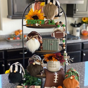 Football Gnomes, Referee, Football Tiered tray decor, Fall Football Player Decor, Sports Gnome, Football gift, Stocking stuffer