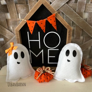 Mini Ghost Pillows, Tiered Tray Mini Ghost, Halloween Mini Ghosts, Mini Fabric Stuffed Ghosts, Mini Halloween Décor, Mummy Mini Pillows