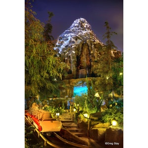 Disneyland's Matterhorn Bobsleds  #159, BUY 2 GET 1 -8x12 print free!! Fuji Pearl Paper  / Metal Print