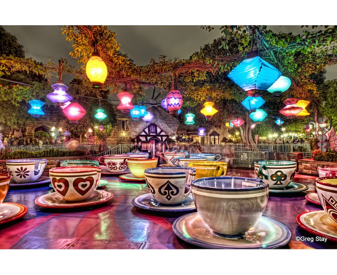 Disneyland's Mad Tea Party 150, BUY 2 GET 1 8x12 Print Free Fuji Pearl