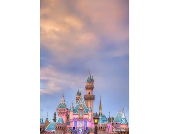 That Disneyland Sky - Sleeping Beauty Castle 60th #202, BUY 2 GET 1 -8x12 print free!! Fuji Pearl Paper  / Metal Print