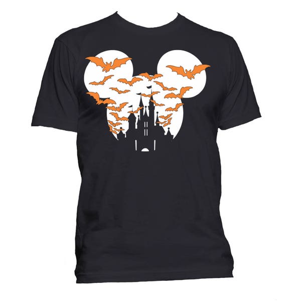 Mickey Halloween Disney Castle T-shirt