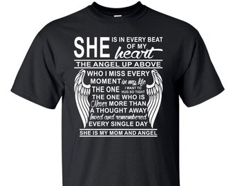 Ella es mi mamá y mi ángel (camiseta)