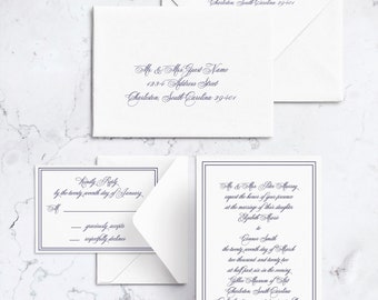 LETTERPRESS WEDDING Invitations | King Street Suite