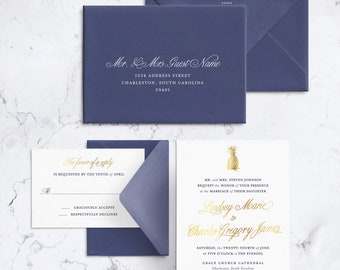 FOIL WEDDING Invitations | Wentworth Street Suite