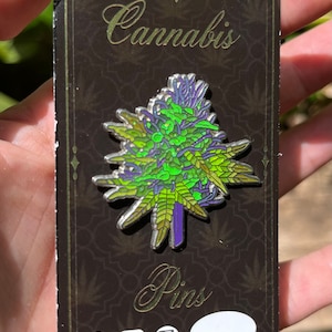 Lime Pop Cannabis Lapel pin Pot Leaf Pins, 420, Dank Nugs