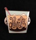 Big Lebowski  White Russian Pin - Spells 'Abide & Dude' 