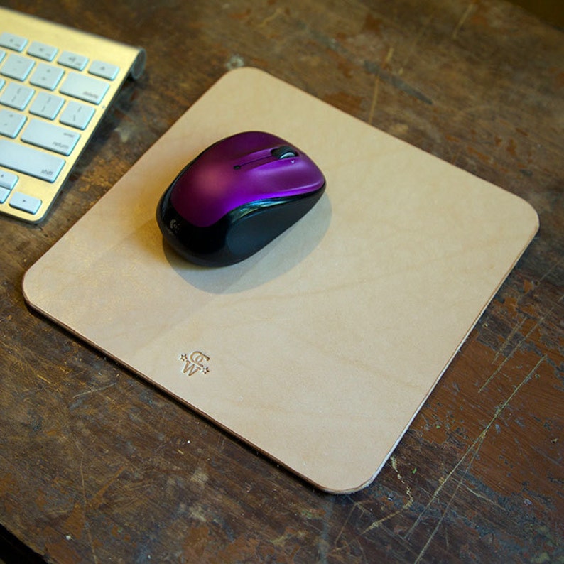 Leather Mouse Pad Etsy