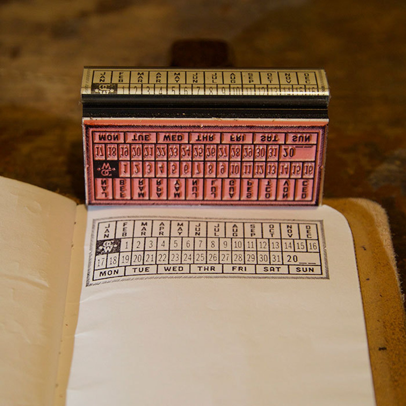 Field Notes Moleskine Notebook Journaling Date Stamp Etsy