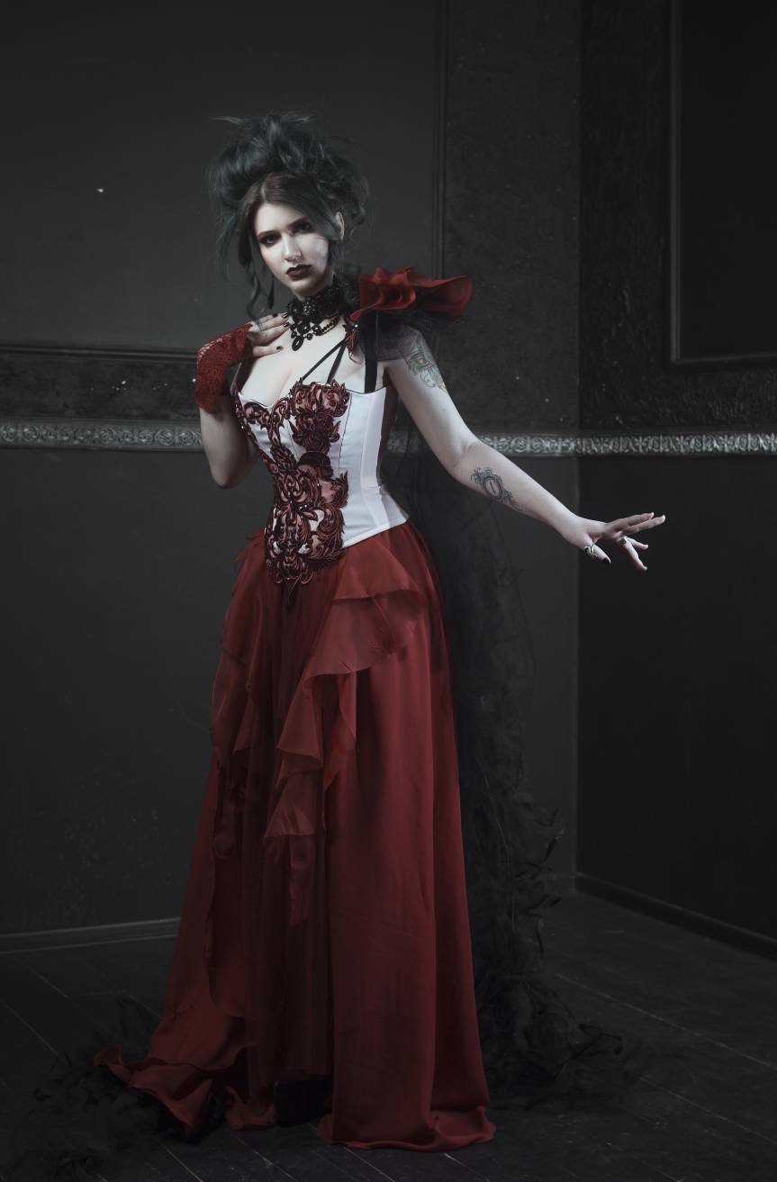 Vampire Gothic Wedding Dresses wedingq