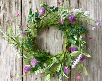 Spring Wildflowers Wreath