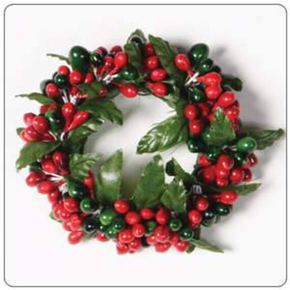 Christmas Candle Rings Mini Candle Rings Taper Candle Rings Etsy