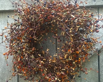 Rustic Fall Pip Berry Wreath